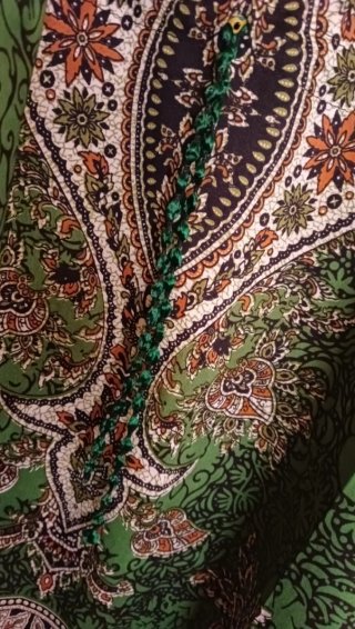 Vestido Kaftán Estampado Multicolor