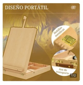 Caballete de mesa de madera