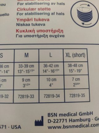 Collar Cervical BSN medical Blanco