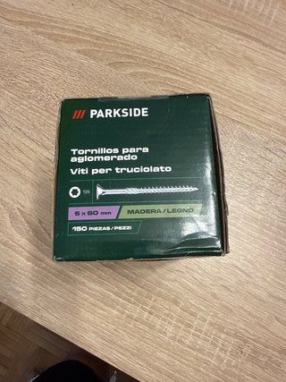 Tornillos aglomerado Parkside 5x60mm 150 uds
