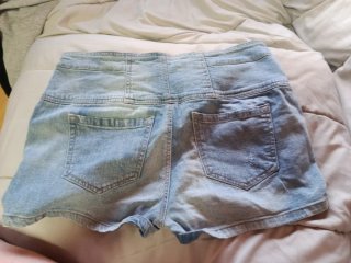 Shorts vaqueros rotos cintura alta
