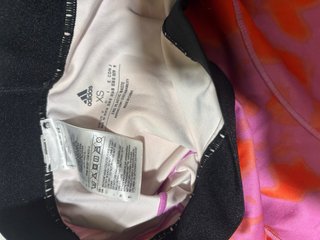 Mallas Adidas Talla M Estampado Naranja y Rosa