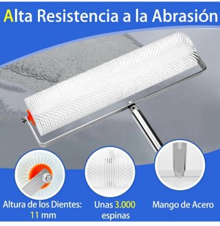 Kit nivelador Rodillo Púas Epoxi o cemento