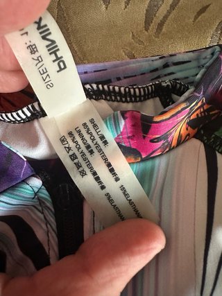 Bañador manga larga estampado tropical