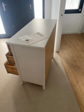 Cómoda Ikea Hemnes blanca 3 cajones