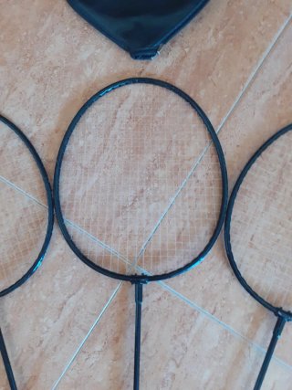 3 Raquetas de Bádminton con funda