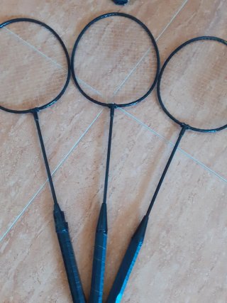 3 Raquetas de Bádminton con funda