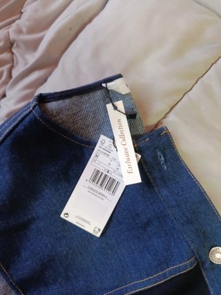 Vestido bata vaquero Mango