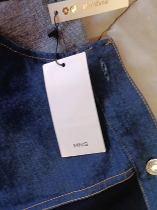 Vestido bata vaquero Mango