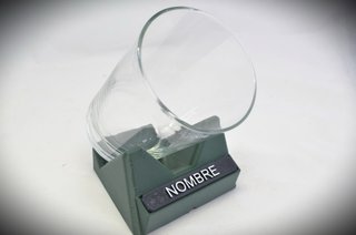 Soporte vaso para escanciar sidra. Personalizado
