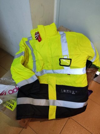 Parka de trabajo Adeele alta visibilidad ignífuga