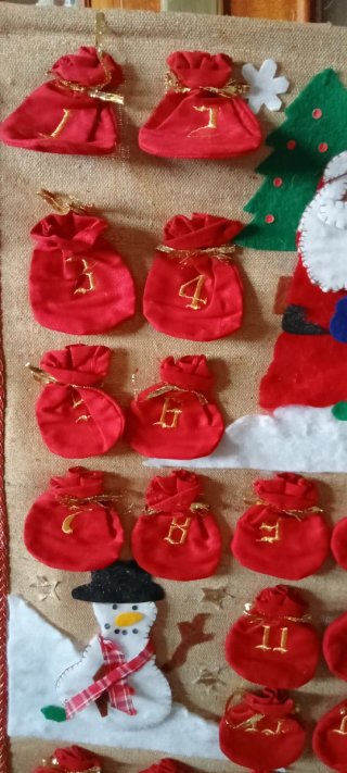 Calendario Adviento Enrollable Navideño