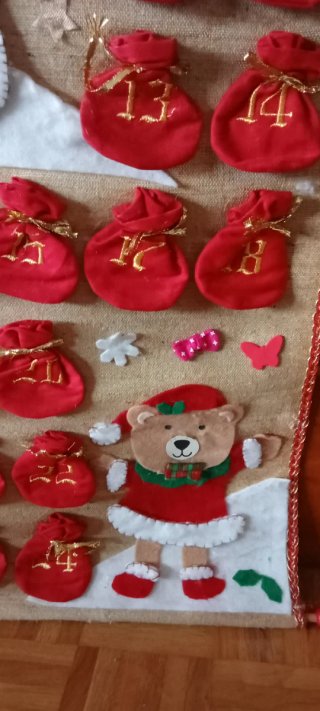 Calendario Adviento Enrollable Navideño