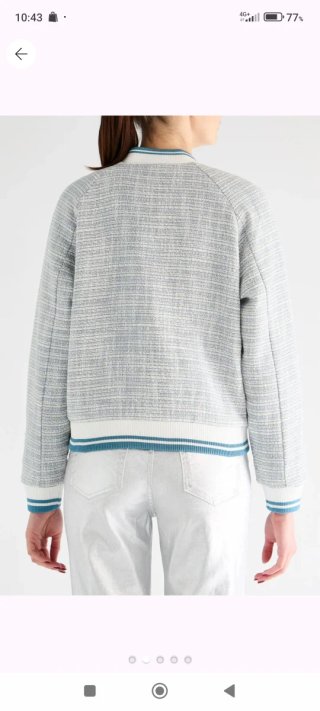 Chaqueta Bomber Scotch & Soda Mujer Gris/Plata