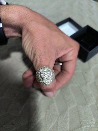 Anillo de plata Cabeza de León Plata 925