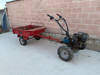 Mula mecánica con carro