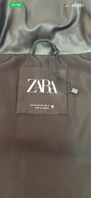 Chaleco polipiel ZARA
