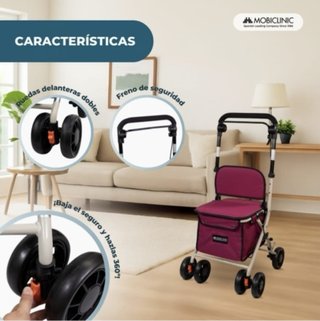 Carro de la compra andador | 4 ruedas