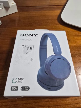 Cascos Sony WH-CH520 Bluetooth azules