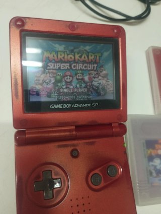 Game Boy Advance SP Roja con juegos