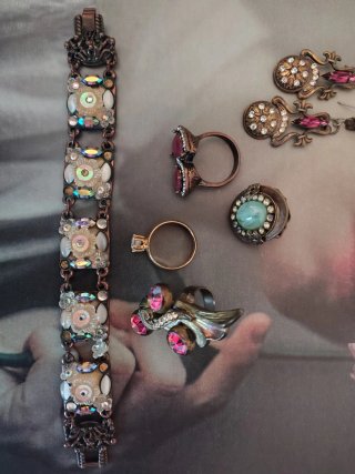 Set gioielli stile neo vittoriano vintage boho
