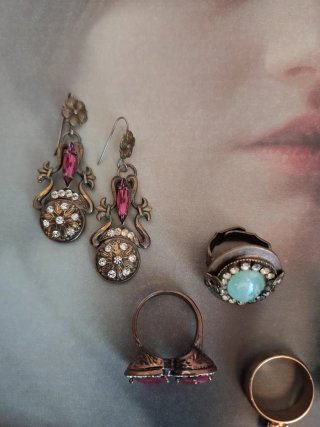 Set gioielli stile neo vittoriano vintage boho