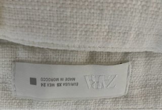 Pantalón Zara Blanco Mujer