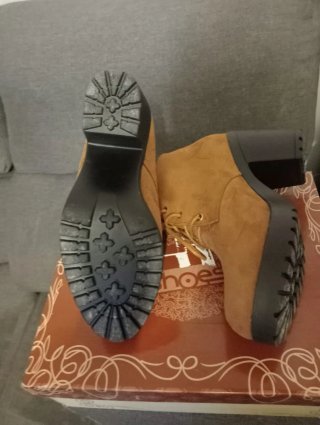Botines Ante Marrón HF SHOES Talla 36