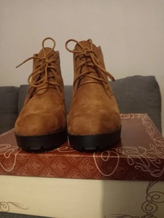 Botines Ante Marrón HF SHOES Talla 36