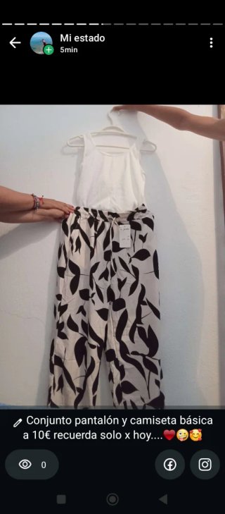 Conjunto pantalón y camiseta