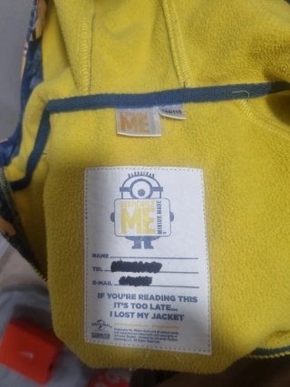 Chaqueta niño Minions Talla 104/110cm
