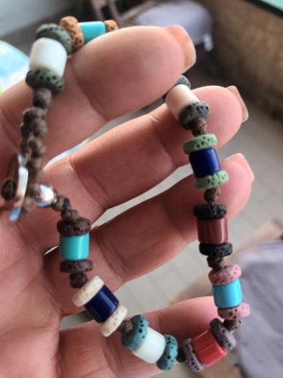 Bracciale pietre colorate e cuore