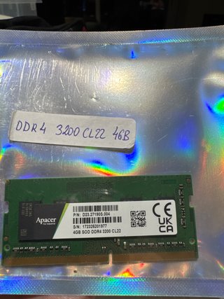 Apacer DDR4 3200 CL22 SODIMM 4GB