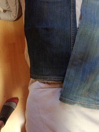 2 Vaqueros Hombre Azules