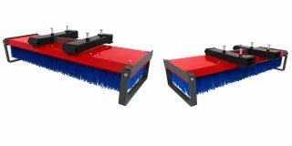 Cepillo barredor para carretilla elevadora o toro