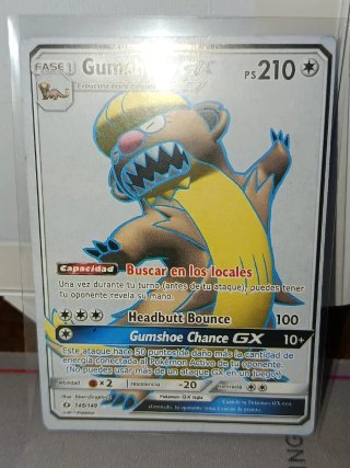 Carta Pokémon Gumshoos GX 145/149