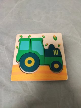 5 Puzzles Madera Animales y Vehículos