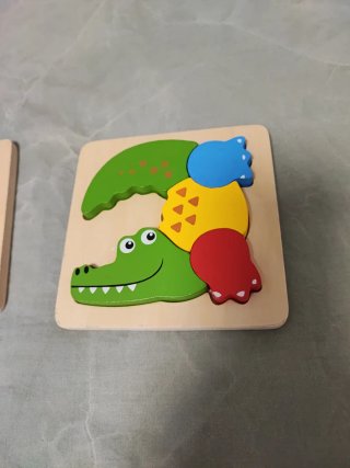 5 Puzzles Madera Animales y Vehículos