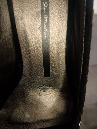 Zapatos de tacón negros Drastik con tachuelas