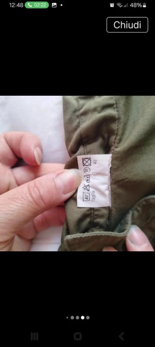 Camicia ragazza verde