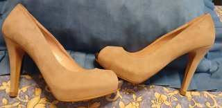 Zapatos de tacón LODI beige y oro