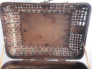 Baúl/Cofre de Bambú con Detalles Metálicos