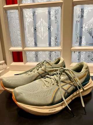 2 ASICS Zapatillas verdes/azules y naranjas