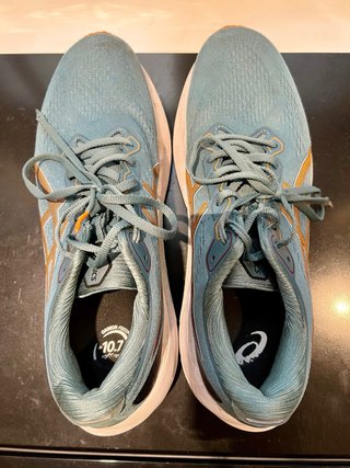 2 ASICS Zapatillas verdes/azules y naranjas