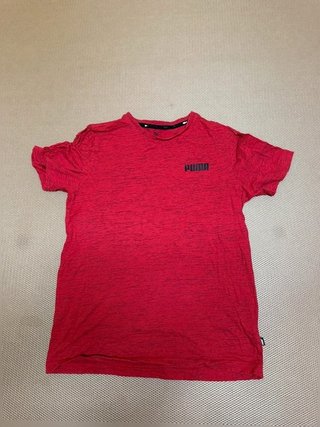 Camiseta Puma roja jaspeada - Manga corta