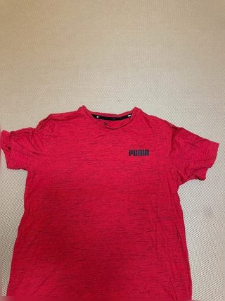 Camiseta Puma roja jaspeada - Manga corta