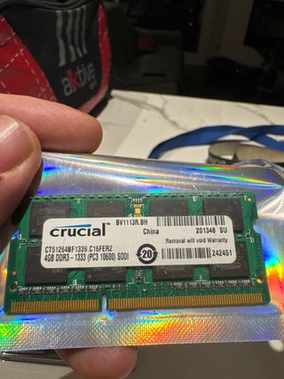 Crucial 4GB DDR3-1333 SODIMM RAM