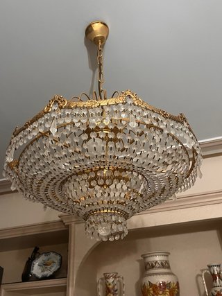 Lámpara de cristal estilo Bohemia x 2