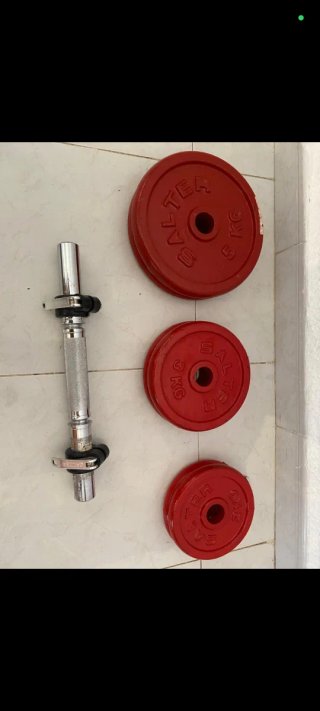 Mancuernas Salter 2x5kg + Barra