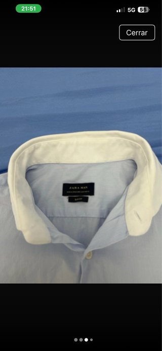 Camisa ZARA MAN azul